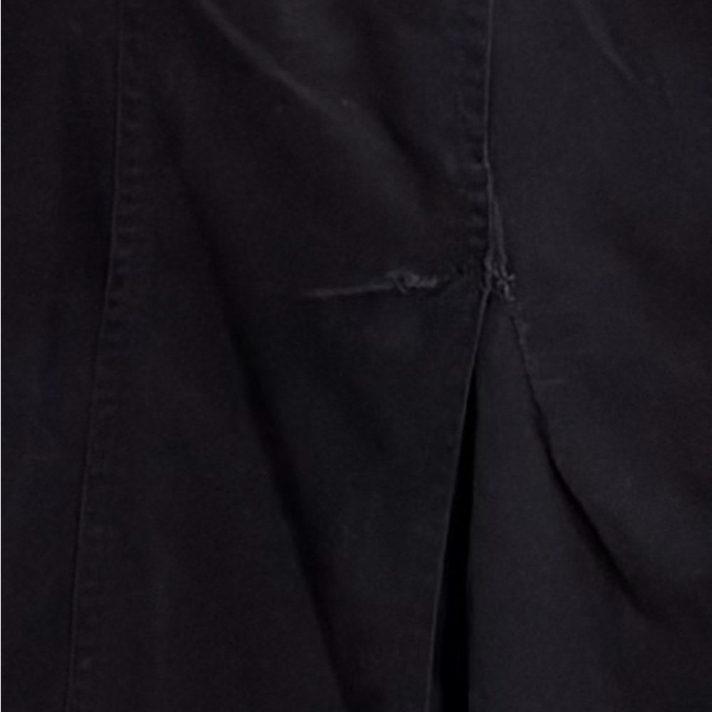 Express womens vintage cargo overall midi dress black 3/4 - Picture 6 of 6